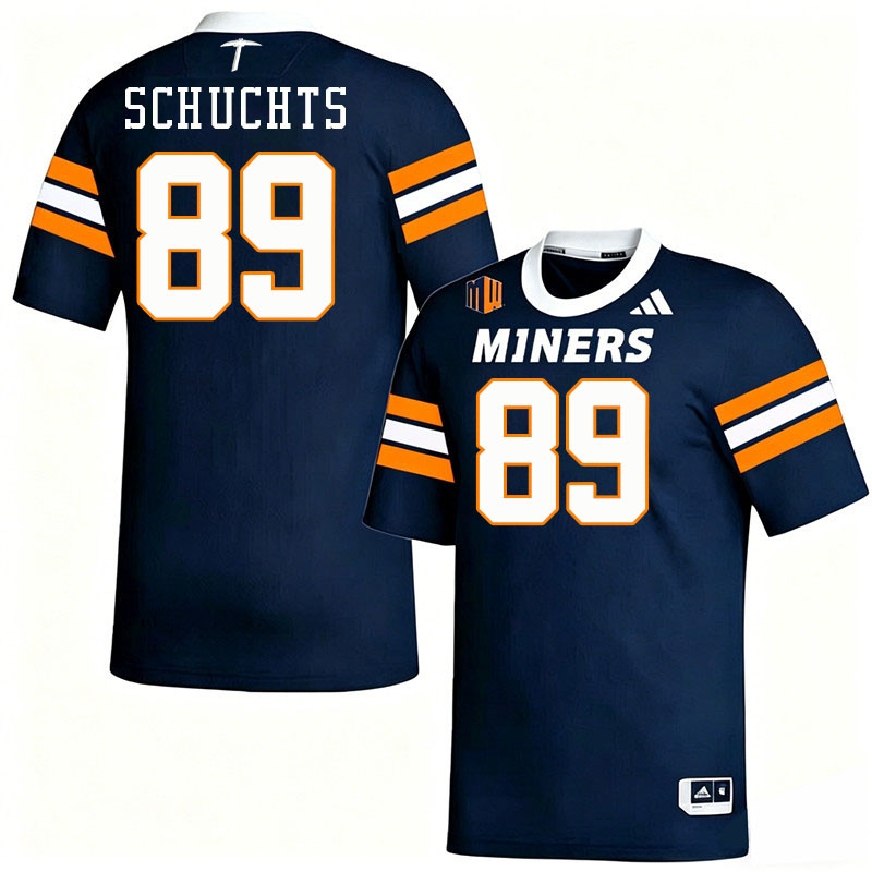 UTEP Miners #89 Josh Schuchts College Football Jerseys,Uniforms-Navy